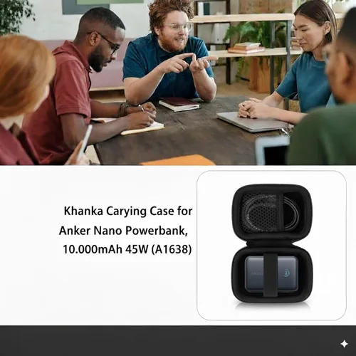Miniatura 5 de khanka Anker Nano Cargador portátil, 10,000mAh 45W Max Compact Power Bank Case, carcasa de viaje dura compatible con Anker Nano 45W 10000mAh Power