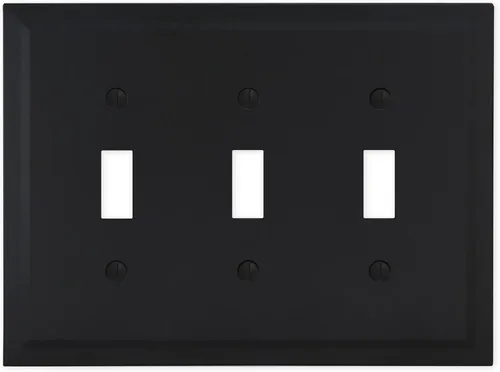 Miniatura 31 de Questech Cubiertas de tomacorrientes, placas de pared dúplex individuales, placas de interruptor de 1 banda, tamaño estándar, cubiertas de toma