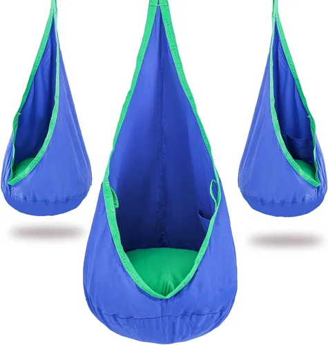 Miniatura 8 de YAERSI Silla de hamaca infantil de algodón con cojín inflable de PVC