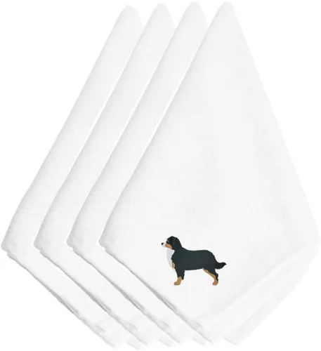 Miniatura 13 de Caroline's Treasures BB3448NPKE Affenpinscher - Juego de 4 servilletas bordadas, lavables, suaves, duraderas, servilletas de mesa para hotel