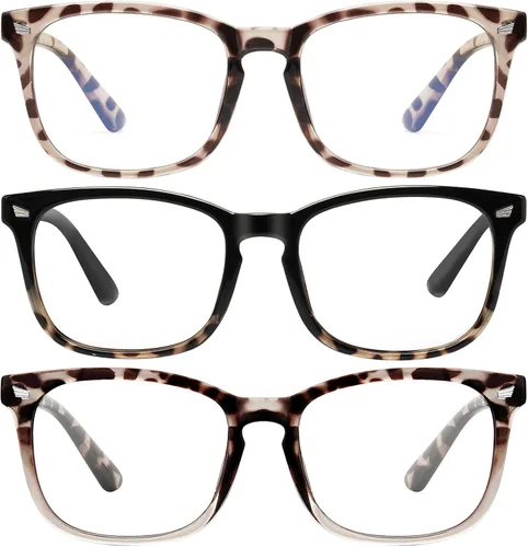 Miniatura 17 de hunsquer Gafas de luz azul para mujer/hombre, gafas de luz azul para computadora 8068-3p Toumin3