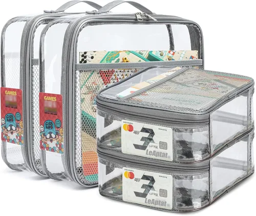 Miniatura 7 de Paquete de 4 bolsas organizadoras de almacenamiento de juguetes de 13.7 pulgadas de largo x 2.7 pulgadas de ancho x 9.7 pulgadas de alto. Negro