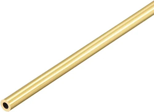Miniatura 16 de uxcell Tubo redondo de latón, 11.811 in de longitud 0.394 in OD 0.039 in de espesor de pared, tubo recto inconsútil del tubo