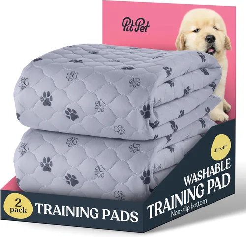 Miniatura 24 de Almohadillas Lavables Súper Absorbentes para Orina de Perros - Paquete de 2 Almohadillas Reutilizables Superiores para Cachorros Almohadillas