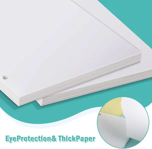 Miniatura 5 de Papel de recambio A6, 320 páginas A6, hojas sueltas, 6 agujeros, repuestos para cuaderno de 6 anillas rellenables, planificador, diario, pintura