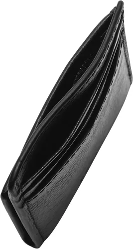 Miniatura 2 de Fossil Funda magnética minimalista de cuero para hombre con clip para dinero bolsillo frontal cartera para hombres