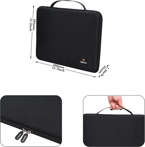 Miniatura 5 de Aproca Funda rígida compatible con LitEnergy portátil A4 / NXENTC A4 / iVyne recargable A4 caja de seguimiento de luz, bolsa de almacenamiento Negro