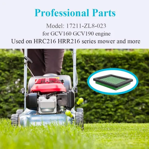 Miniatura 3 de HOODELL Paquete de 5 filtros de aire 17211-zl8-023, compatibles con Honda gcv160 gcv190, Husqvarna 7021p, elemento limpiador de aire prémium