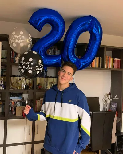 Miniatura 7 de Lovoir Globo azul marino de 40 pulgadas con el número 0 de gran tamaño de papel de aluminio de Mylar para helio azul oscuro para fiesta de Azul