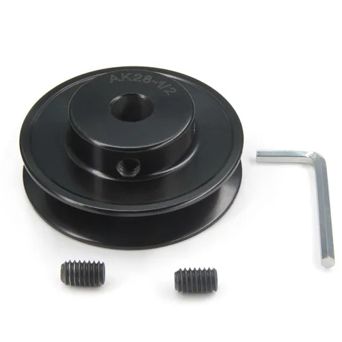 Miniatura 12 de AK30-5/8 pulgadas perforadas poleas de banda de ranura única 3.0 "OD 5/8" Bore V-Belt polea polea de correa de hierro fundido para correa en V