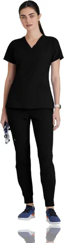 Miniatura 4 de Barco ONE - Top de 5 bolsillos con cuello en V para mujer, elástico en 4 direcciones