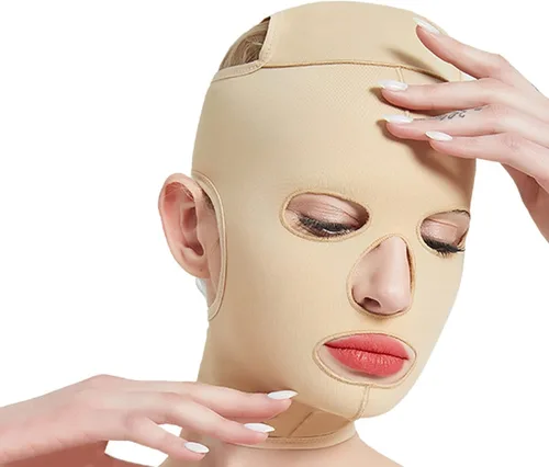 Cinturón de dormir de cara completa, reutilizable, en forma de V, para adelgazar, correa para mascarilla, moldeador de masaje fino, cinturón facial
