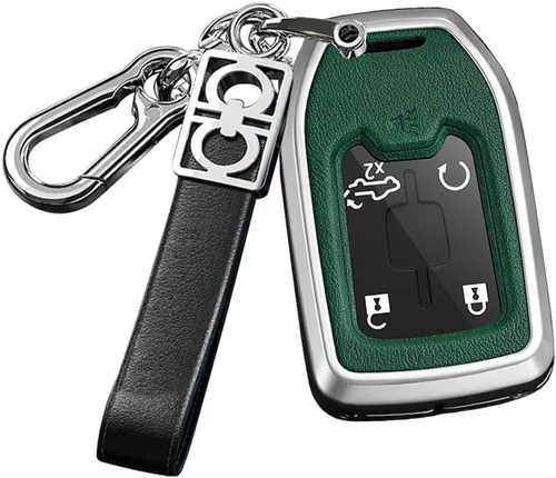 Miniatura 12 de ontto Funda para llave de coche con llavero de metal y piel sintética para Chevrolet Silverado Fit para GMC Sierra 1500 2500HD 3500HD Terrain Acadia