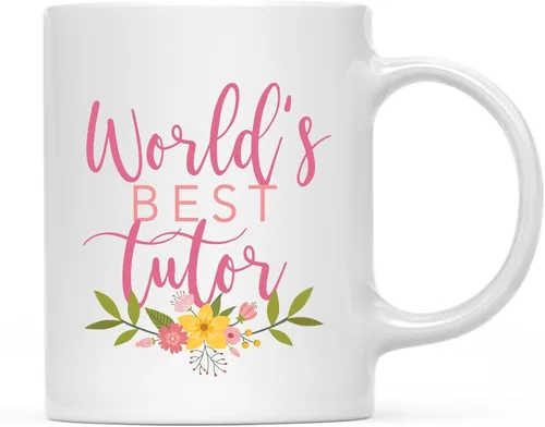 Miniatura 85 de Andaz Press Taza de café de 11 oz, regalo de broma de la mejor abbuela del mundo, diseño floral, paquete de 1