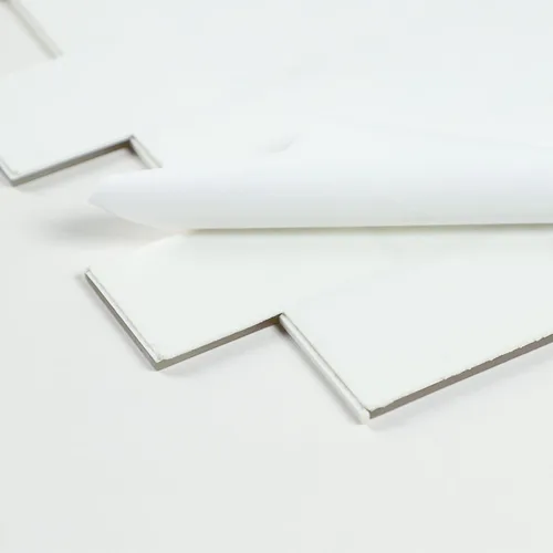 Miniatura 7 de Azulejos de vidrio para despegar y pegar, loseta en muro de pared de cocina, azulejos de vidrio autoadhesivos de metro (5 hojas, 5 pies cuadrados)