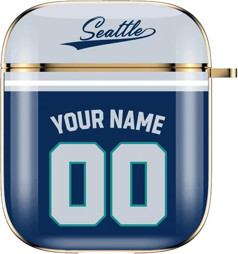 Miniatura 18 de Funda de béisbol personalizada con nombre y número para Apple AirPods de 2ª y 1ª generación, Arizona personalizada para fanáticos de los deportes