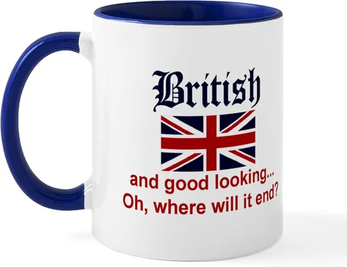 Miniatura 27 de CafePress British American Translations Taza de café de cerámica (11 oz)