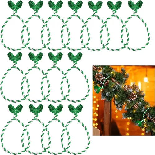 Miniatura 8 de 15 lazos de guirnalda para el día de San Valentín, lazos decorativos flexibles, reutilizables y anudados para envolver regalos de Navidad