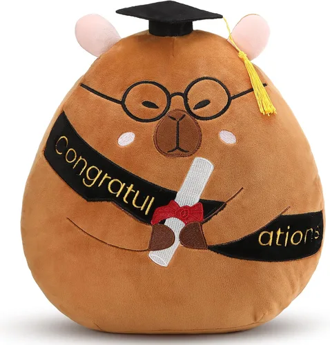 Miniatura 10 de Chalyna Oso de graduación de 10 pulgadas con sombrero, diploma y girasol, regalo de preescolar para niños, estudiantes, amigos y familiares