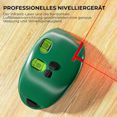 Miniatura 8 de Báscula láser electrónica de 90 grados, nivel Lazer 2023, nivel láser de línea cruzada autonivelante verde con líneas horizontales y verticales