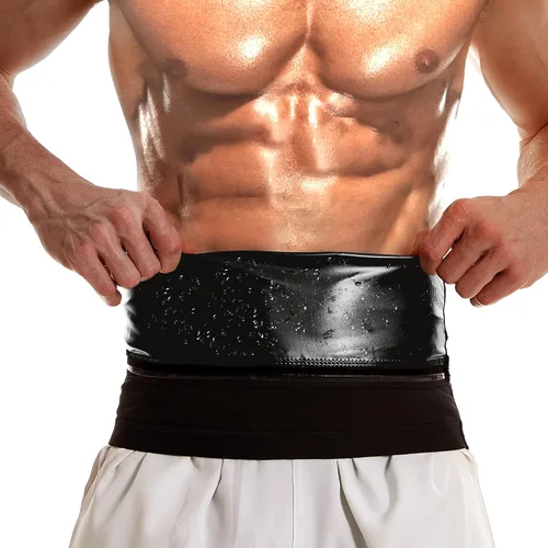 Entrenador de cintura para hombres, reductor de cintura de sudor para sauna, cinturón de adelgazamiento para sauna, ejercicio, equipo de gimnasio
