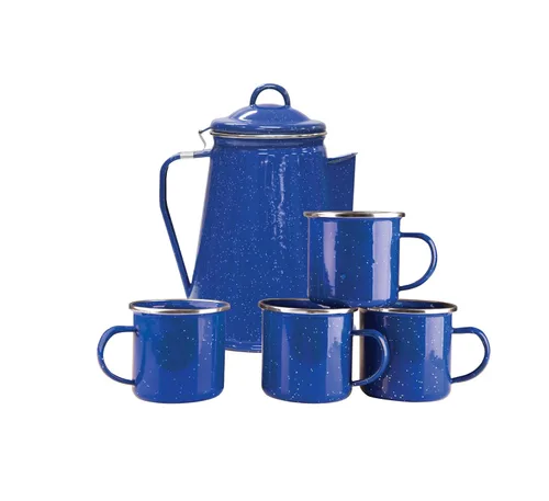 Miniatura 14 de Cafetera percoladora de esmalte Stansport de 8 tazas