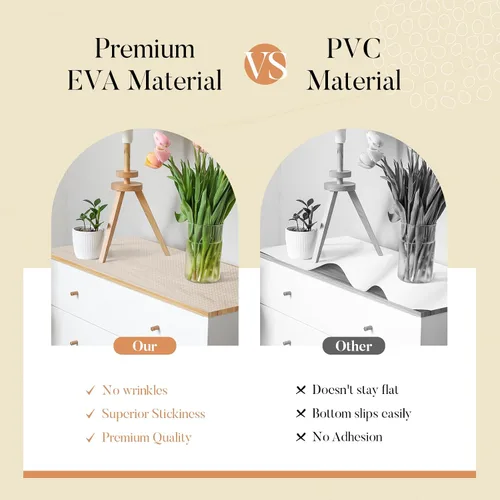 Miniatura 3 de Glotoch - Revestimiento autoadhesivo para estantes de cocina, revestimientos transparentes para estantes de despegar y pegar, papel de contacto