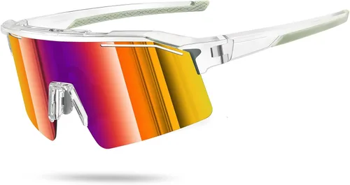 Miniatura 12 de Gafas de sol deportivas para hombres y mujeres irrompibles con protección UV400, gafas de béisbol para correr, ciclismo