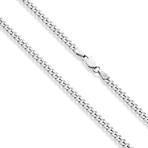 Miniatura 2 de Miabella Figaro de plata de ley 925, con cuentas de Singapur, brillante, cadena de eslabones cubanos, gargantilla ajustable para mujer, fabricada