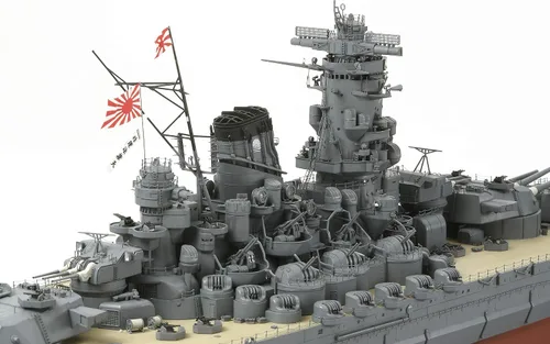 Miniatura 3 de Tamiya, buque de guerra japonés Yamato, modelo para armar