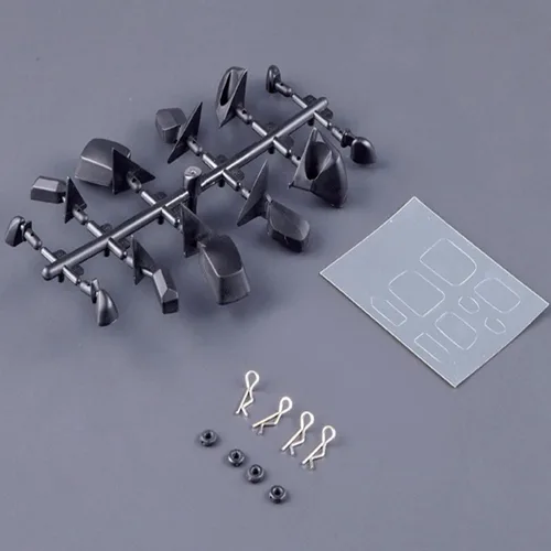 Miniatura 3 de Kit de espejo retrovisor universal de alta simulación DIY para 1/10 RC Car Upgrade Parts