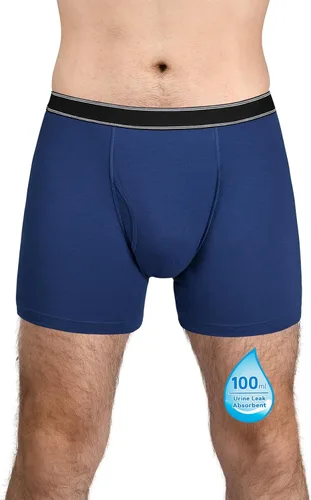 Miniatura 8 de Ropa interior lavable para incontinencia para hombre, calzoncillos bóxer de algodón, 3.4 fl oz de absorción, ropa interior a prueba de fugas
