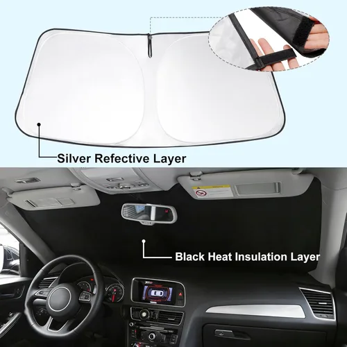 Miniatura 2 de Parasol plegable para parabrisas delantero de automóvil, ajuste personalizado para Honda HR-V 2023-2025 2026, bloquea los rayos UV, mantiene