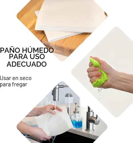 Miniatura 4 de Paños de esponja de celulosa sueca para platos, paquete de 10 paños de limpieza ecológicos, sin olor, reutilizables, para cocina, absorbente