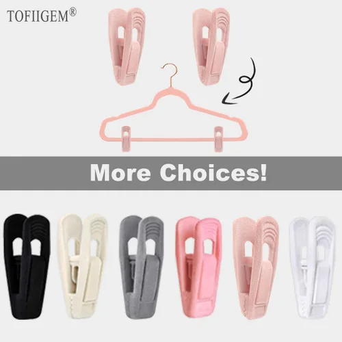 Miniatura 8 de TOFIIGREM Clips de terciopelo rosa claro, 20 unidades, clip de terciopelo antideslizante para pantalones y faldas de terciopelo, clips fuertes