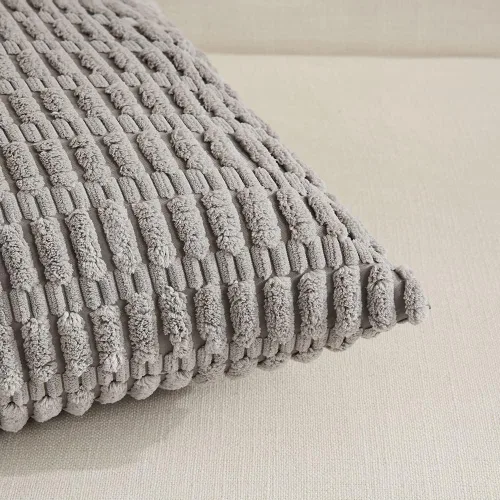 Miniatura 41 de Fancy Homi - Paquete de 2 fundas de almohada decorativas de color taupe de 22 x 22 pulgadas para sala de estar, sofá, cama, estilo rústico, bohemio
