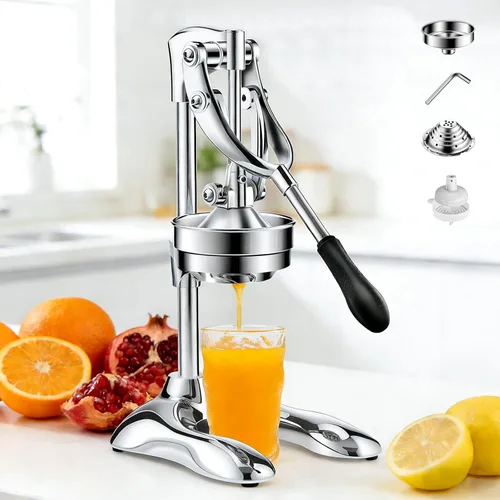 Prensa manual de exprimidor manual de hierro fundido de alta resistencia, exprimidor profesional de cítricos, para exprimidor de frutas cítricas de