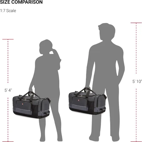 Miniatura 5 de Bolsa de lona SwissGear Apex para viajes y gimnasio con sistema de cordón elástico