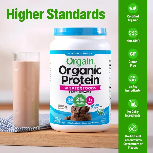 Miniatura 3 de Orgain proteína orgánica a base de plantas + polvo de superalimentos
