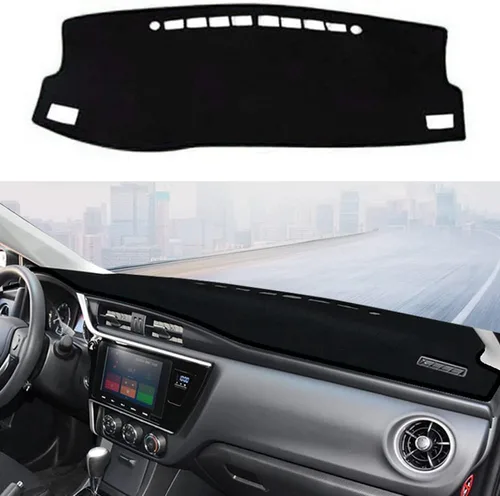 Miniatura 21 de Cubierta de salpicadero para salpicadero, alfombra personalizada para Toyota RAV4 2013 2014 2015 2016 2017 2018 Accesorios antideslizante protector