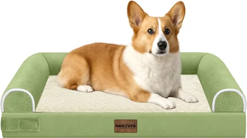 Miniatura 87 de Cama ortopédica lavable para perros medianos y grandes: cama con cojines de apoyo para perros medianos y grandes, cama impermeable de espuma tipo
