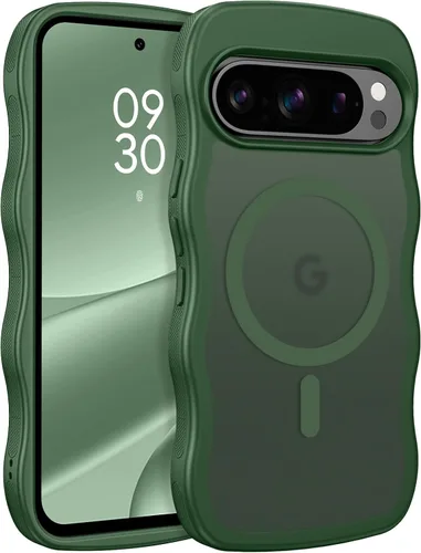 Miniatura 16 de BENTOBEN Magnetic for Google Pixel 10 Case Cute, Curly Wavy Pixel10 Case [Compatible with MagSafe], Anti-Slip Shockproof Matte Slim Women Girls Boys