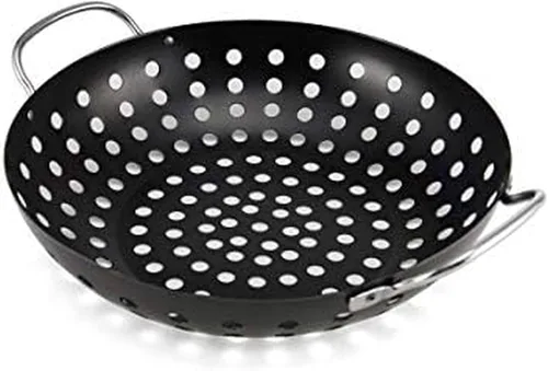 Miniatura 6 de Farberware Mini wok redondo antiadherente para barbacoa, 8 pulgadas, negro