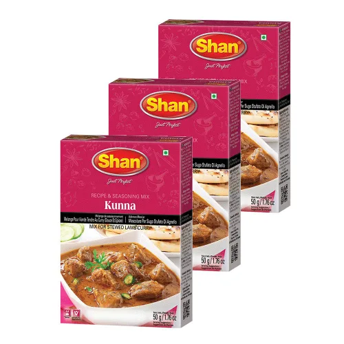 Miniatura 230 de Shan Korma Recipe and Seasoning Mix 1.76 oz (50g) - Spice Powder for Traditional Meat in Yogurt Sauce - Suitable for Vegetarians - Airtight Bag in a