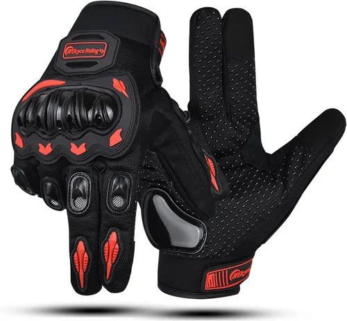 Miniatura 7 de Guantes de motocicleta para mujer con pantalla táctil, para verano, motocicleta de tierra, guantes de dedo completo, carreras en carretera