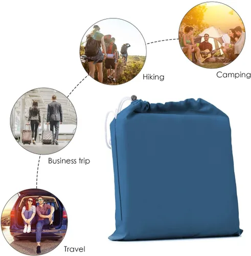 Miniatura 6 de Sleeping Bag Liner Camping Travel Home Bed Sheet Lightweight Breathable Hotel Compact Sacks