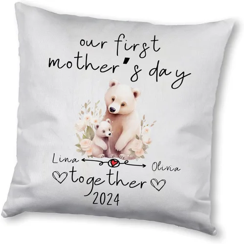 Miniatura 9 de Mother's Day Bear, Personalised Pillow Case Decor for Home, Present for Mom, Grandmother, for Her