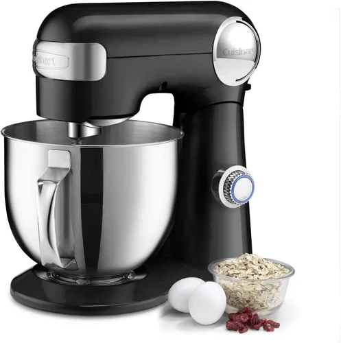 Miniatura 3 de Cuisinart Batidora de pie, 12 velocidades, cuenco de acero inoxidable de 5.5 cuartos de galón, batidor de chef, paleta mezcladora, gancho para masa