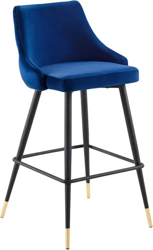 Miniatura 15 de Modway Adorn Performance - Taburete de terciopelo para mostrador, color gris