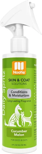 Miniatura 9 de Nootie Sweet Pea Vanilla Daily Spritz para perros y gatos - Acondiciona e hidrata el pelaje, spray para mascotas de larga duración - 16 oz